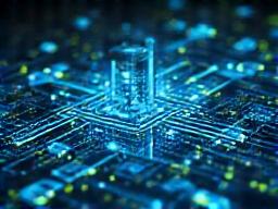 A complex system architecture diagram on a digital screen.